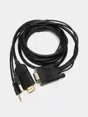 Кабель конвертер VGA на HDMI c audio