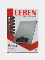 LEBEN Весы кухонные электронные, металл. на рейлинге, макс. нагрузка до 5 кг
