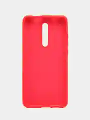 Красный чехол Накладка "Soft-touch" с перфорацией для Xiaomi Redmi 7/6a/7a/8A/K20/8/Note10/Mi10