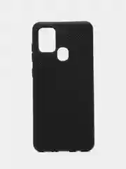 Черный чехол Накладка "Soft-touch" с перфорацией для Samsung A01/A20/A21S/A41/A60/A71/A81/A91