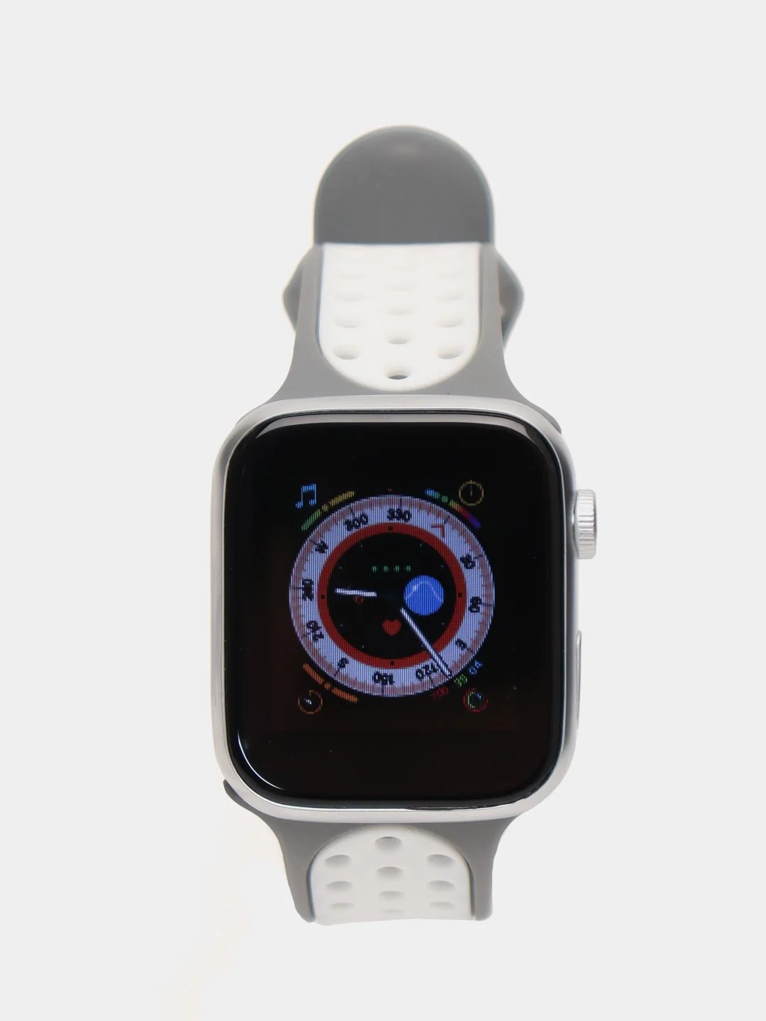 Серебряный набор: смарт-часы Watch T55 Pro Max, сменные ремешки и беспроводные TWS наушники