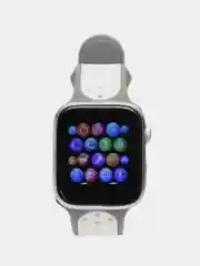 Серебряный набор: смарт-часы Watch T55 Pro Max, сменные ремешки и беспроводные TWS наушники