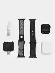 Черный набор: смарт-часы Watch T55 Pro Max, сменные ремешки и беспроводные TWS наушники