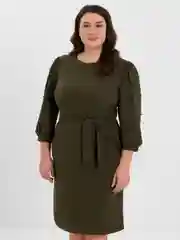 Зелёный хаки платье женское повседневное и вечернее