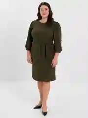 Зелёный хаки платье женское повседневное и вечернее