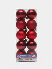 Красный елочные игрушки, набор шаров, новогодние украшения 20 штук, 4 см