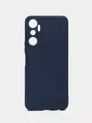 Темно-синий чехол для Infinix HOT 20 (Инфиникс Хот 20 ), прозрачный, силиконовый