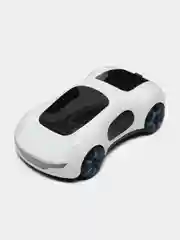 Белый игрушечный автомобиль с дистанционным управлением