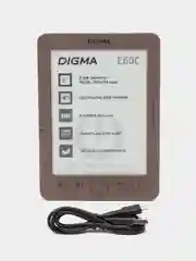 Электронная книга Digma E60C, 6", коричневый