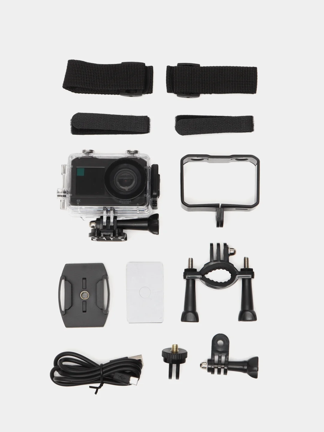 Экшн-камера Digma DiCam 420 4K, WiFi, черный, dc420