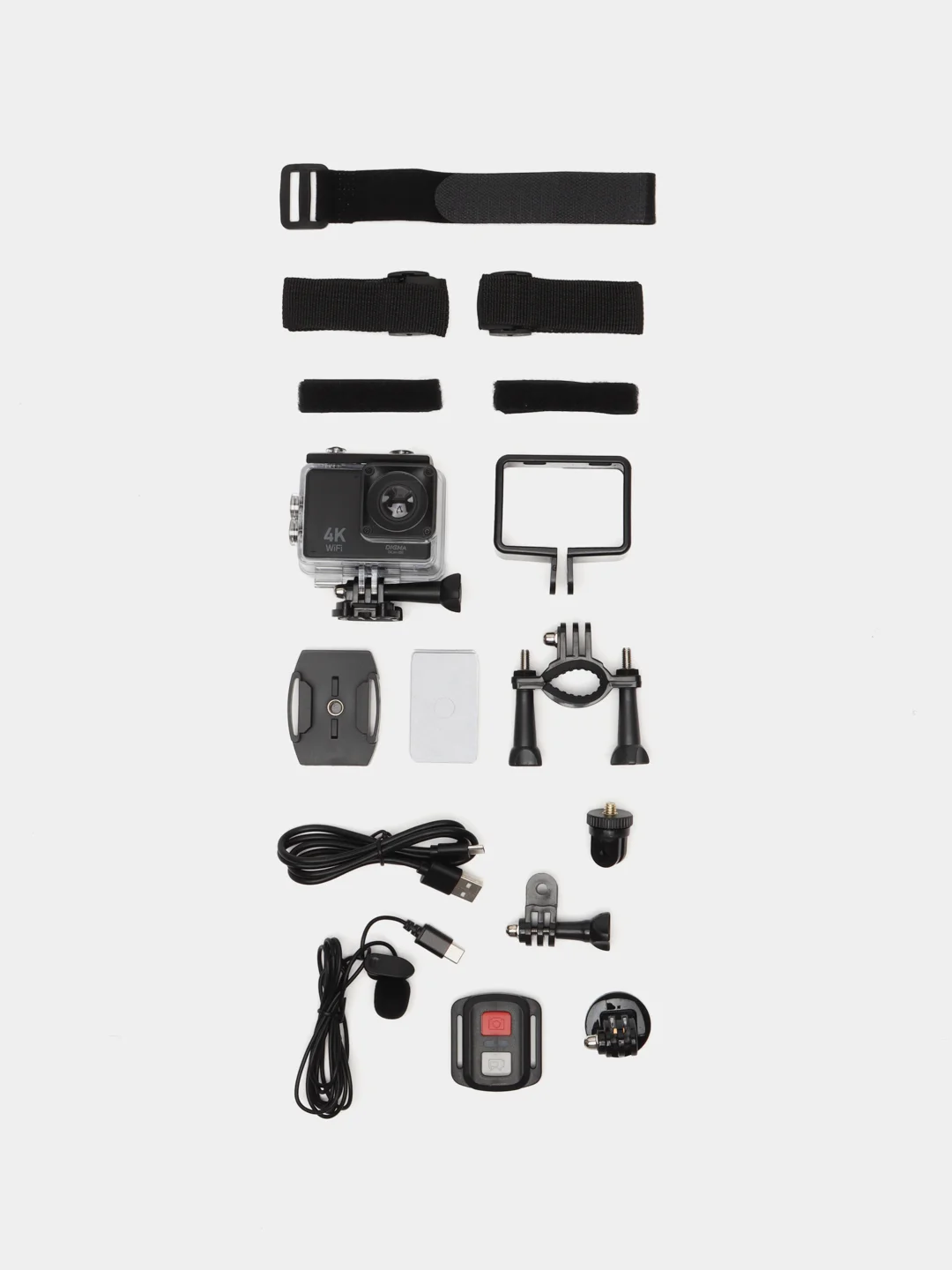 Экшн-камера Digma DiCam 850 4K, WiFi, черный dc850