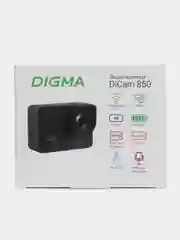 Экшн-камера Digma DiCam 850 4K, WiFi, черный dc850