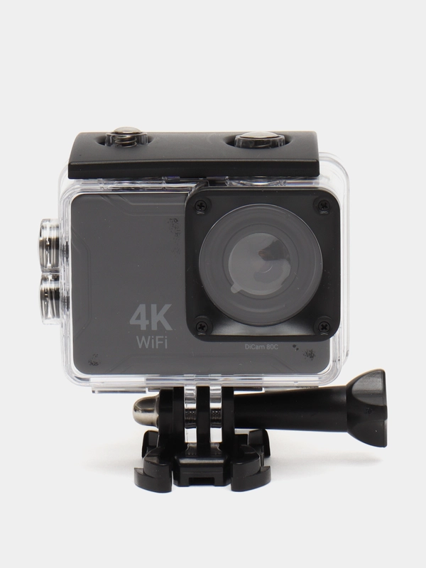 Экшн-камера Digma DiCam 80C 4K, WiFi, черный dc80c