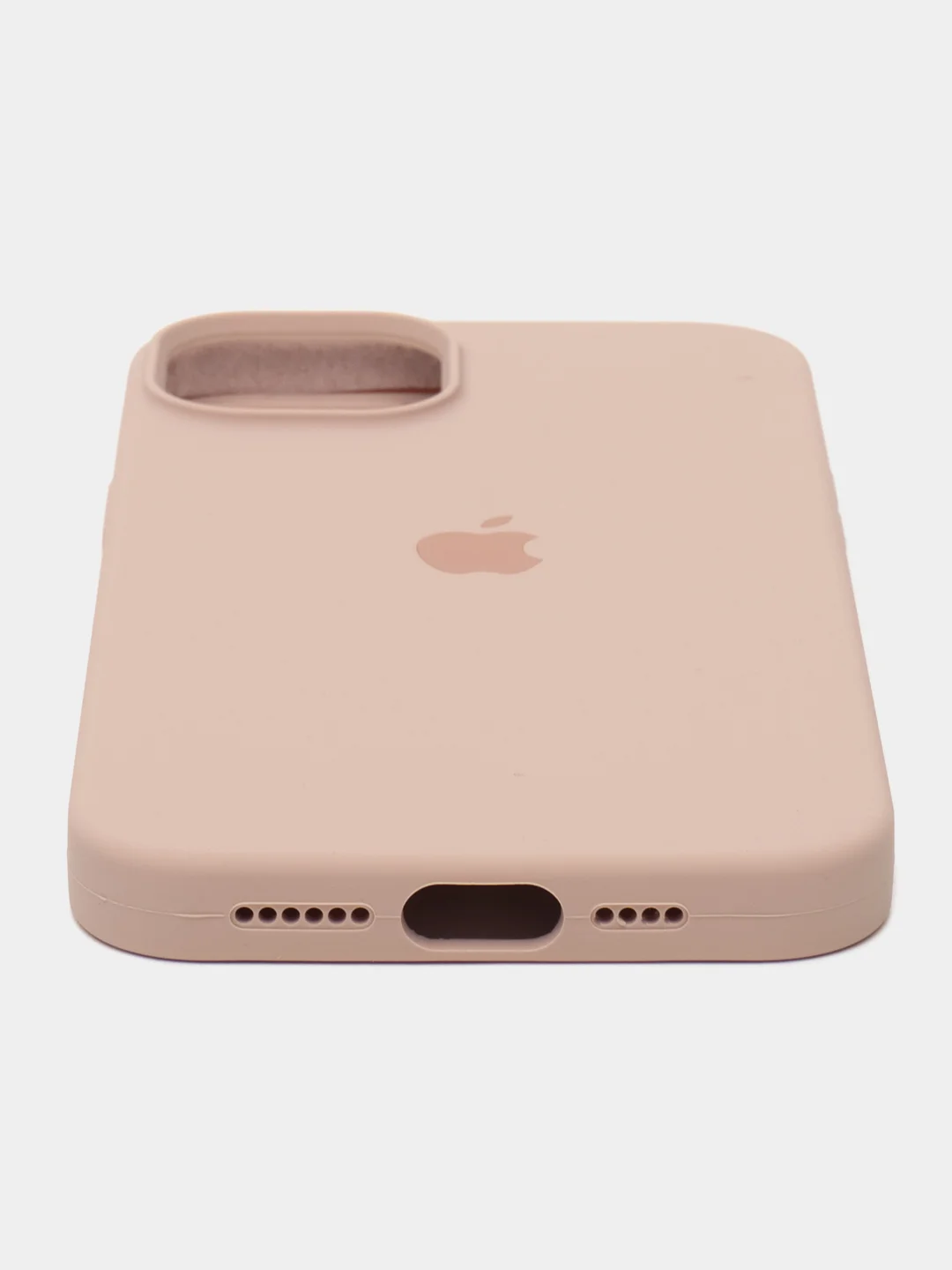Бежевый чехол Silicone Case ( Чехол силиконовый ) для iPhone 15, 15 Pro, 15 Pro Max, 15 Plus