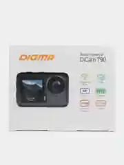 Экшн-камера Digma DiCam 790 4K, WiFi, черный dc790