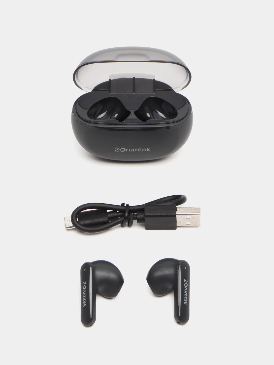 Наушники A4TECH 2Drumtek B20 TWS, Bluetooth, вкладыши, пепельно-серый, черный b20 ash grey