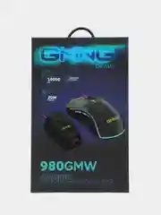 Мышь игровая GMNG 980GMW, оптическая, беспроводная, USB, черная