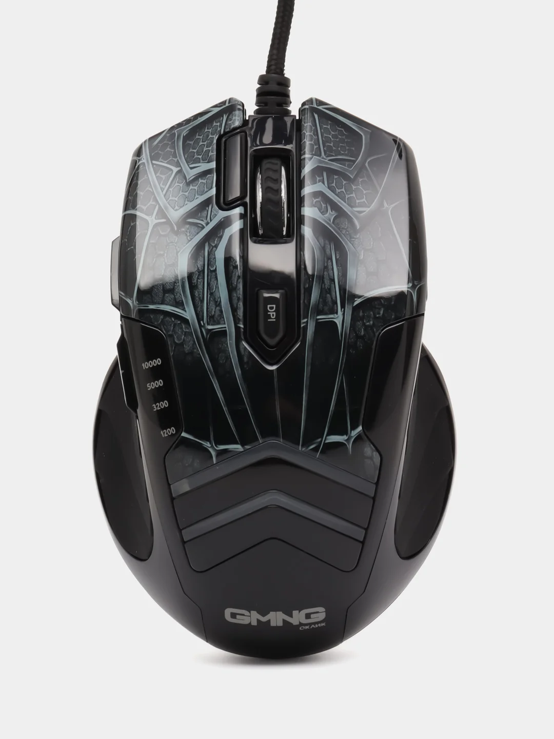 Мышь GMNG XM007, игровая, оптическая, проводная, USB, черный и серый