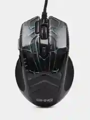 Мышь GMNG XM007, игровая, оптическая, проводная, USB, черный и серый
