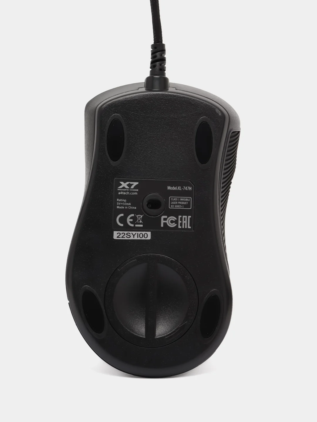 Мышь игровая A4TECH Oscar Editor XL-747H, лазерная, проводная, USB, с рисунком
