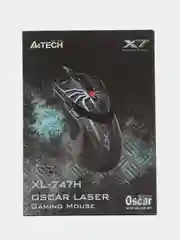 Мышь игровая A4TECH Oscar Editor XL-747H, лазерная, проводная, USB, с рисунком