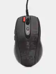 Мышь игровая A4TECH V-Track F5, оптическая, проводная, USB, с рисунком, черная