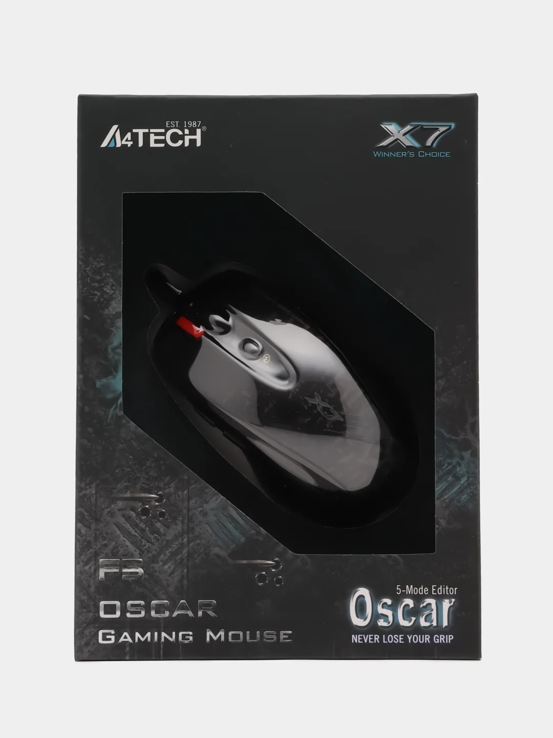 Мышь игровая A4TECH V-Track F5, оптическая, проводная, USB, с рисунком, черная