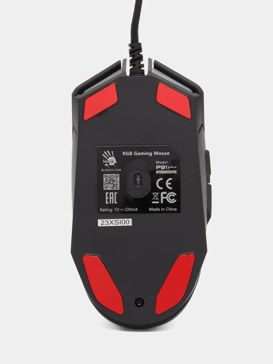Мышь A4TECH Bloody P91 Pro, игровая, оптическая, проводная, USB, черный
