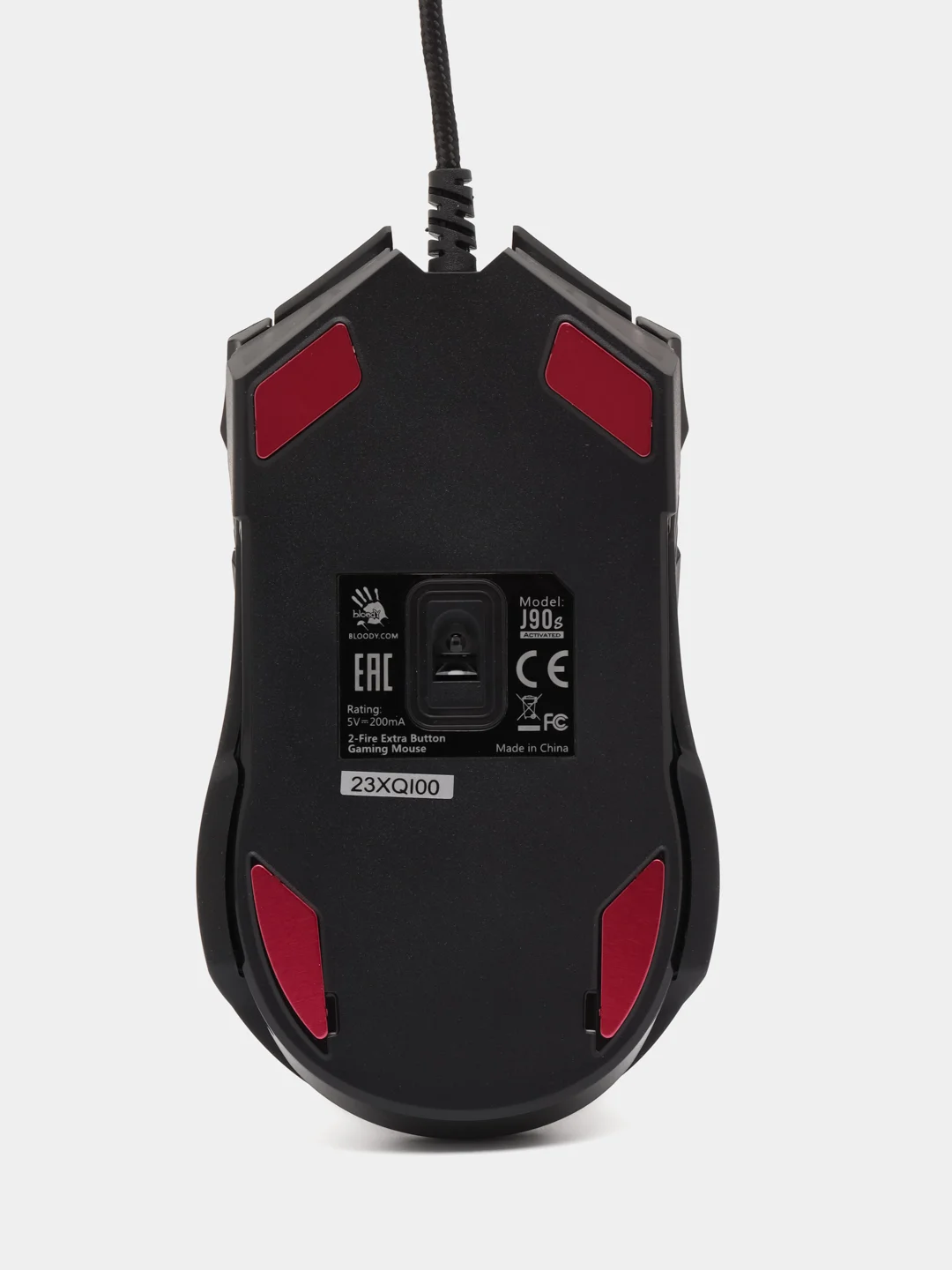 Мышь A4TECH Bloody J90s black activated, игровая, оптическая, проводная, USB, черный