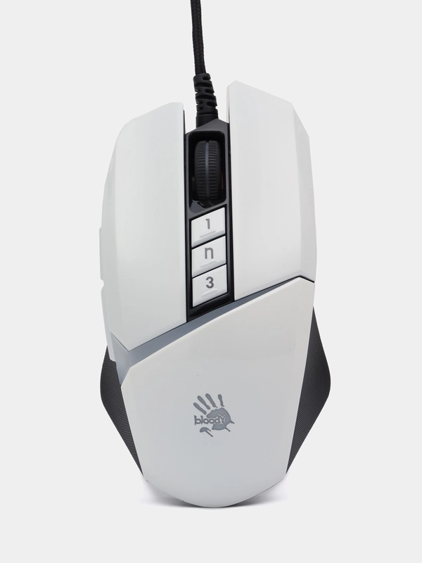 Мышь A4TECH Bloody W60 Max, игровая, оптическая, проводная, USB, w60 max, белая