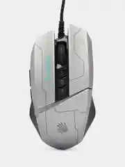 Мышь A4TECH Bloody W60 Max Gun, игровая, оптическая, проводная, USB, серая с черным