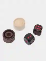 Настольная игра 2 в 1 "Лев: нарды, шашки, доска", 40 х 40 см
