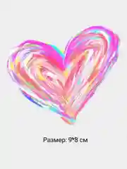 Светло-синий термотрансфер,термонаклейка 7*7 см