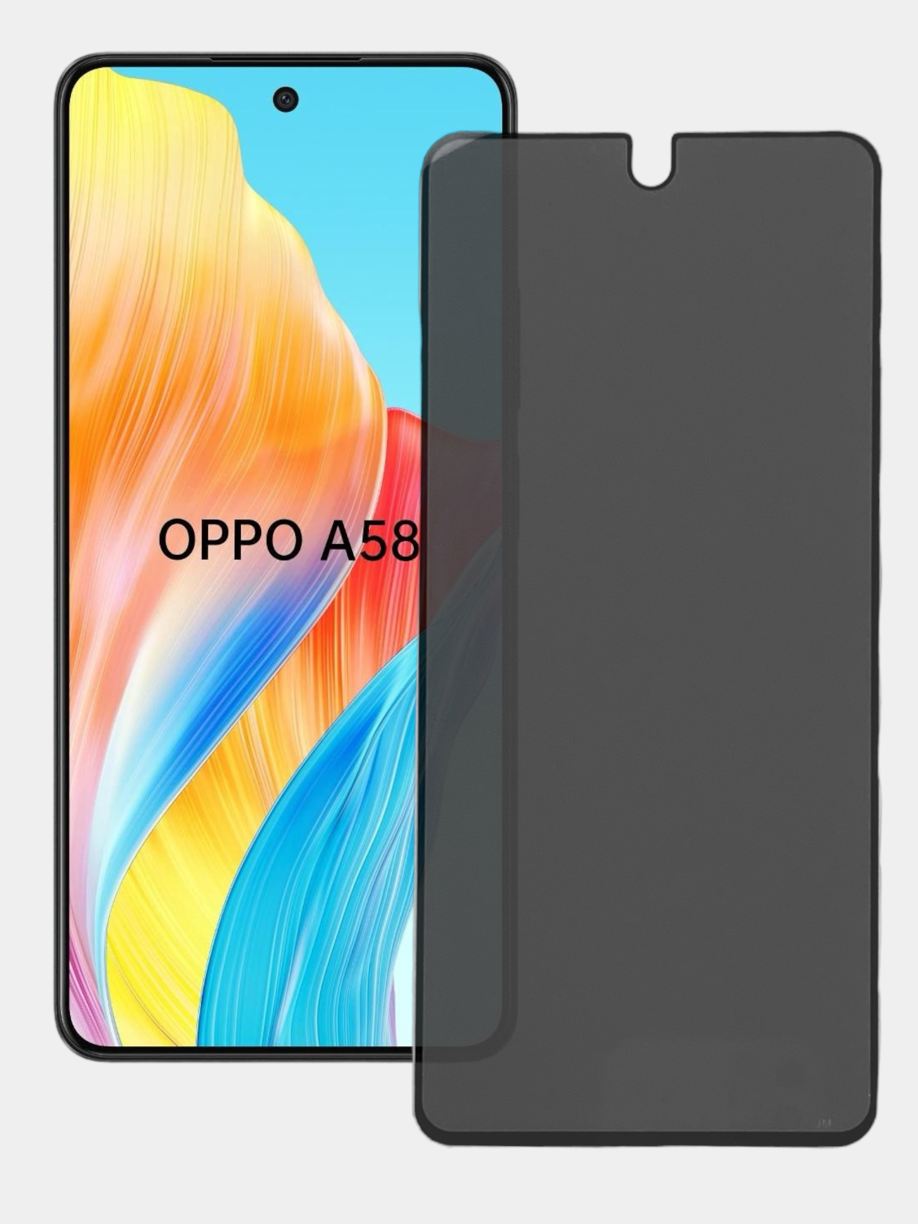 Защитное стекло антишпион для Oppo A58 4G / Oppo A79 5G (Оппо А58 4Г / Оппо  А79 5Г) купить по цене 134.1 ₽ в интернет-магазине Магнит Маркет