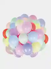 Шарики воздушные набор на праздник 100 штук 30 см, макарунс ассорти, Brauberg Kids, 591879