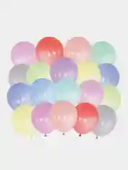 Шарики воздушные набор на праздник 100 штук 30 см, макарунс ассорти, Brauberg Kids, 591879