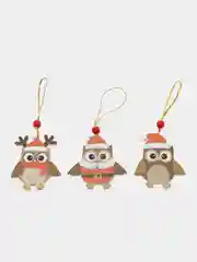 Тёмно-коричневый новогодняя ёлочная игрушка из дерева / подвеска - украшение на ёлку / Новый год