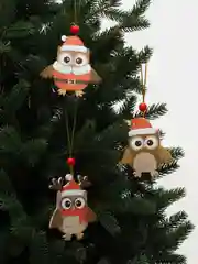 Тёмно-коричневый новогодняя ёлочная игрушка из дерева / подвеска - украшение на ёлку / Новый год