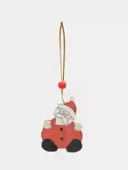 Шоколадный новогодняя ёлочная игрушка из дерева / подвеска - украшение на ёлку / Новый год