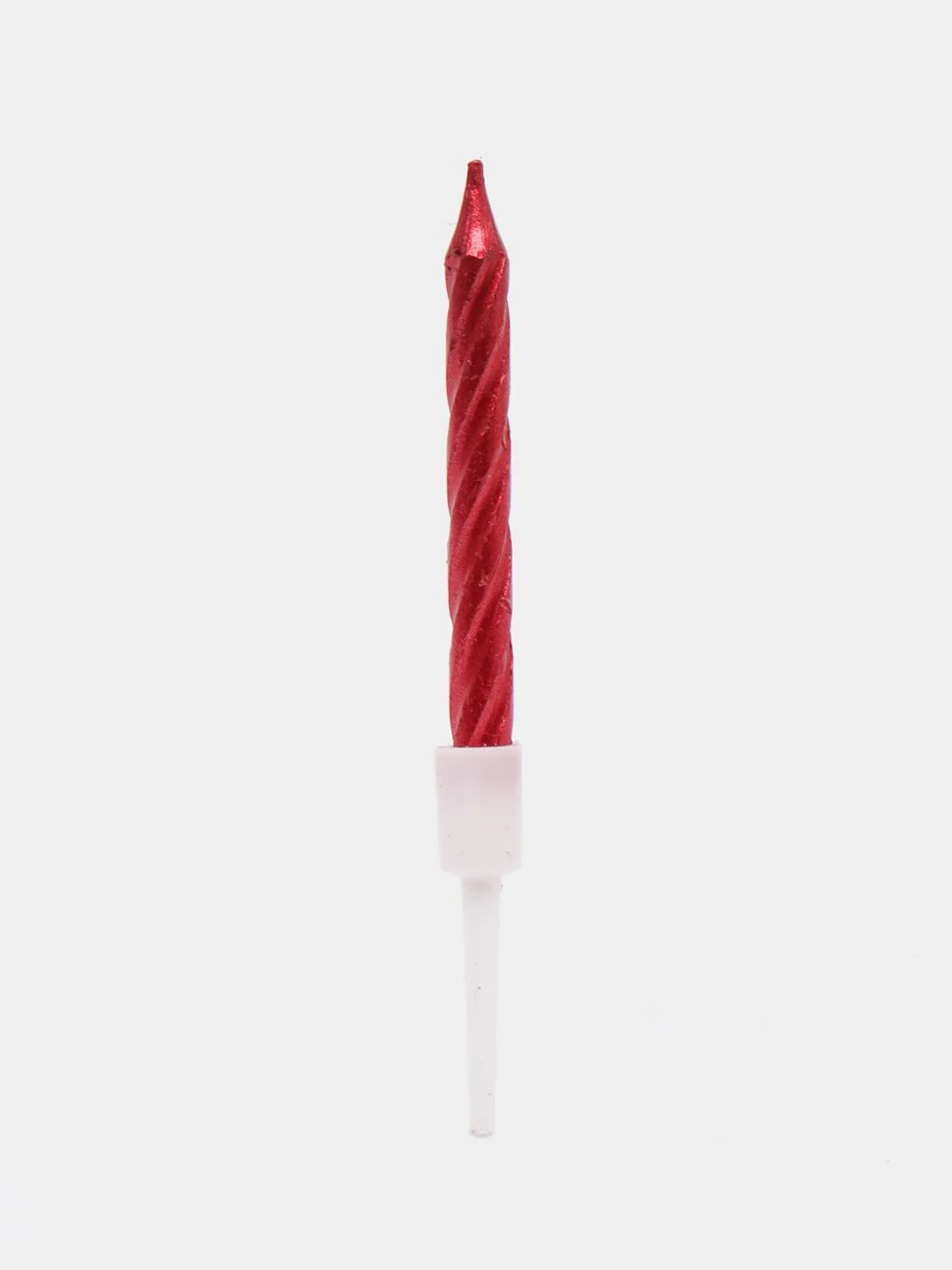 Красный набор свечей для торта, средние, "Happy Birthday"