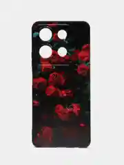 Оранжевый силиконовый чехол для Infinix NOTE 30, с принтом, с рисунком Инфиникс Ноут 30