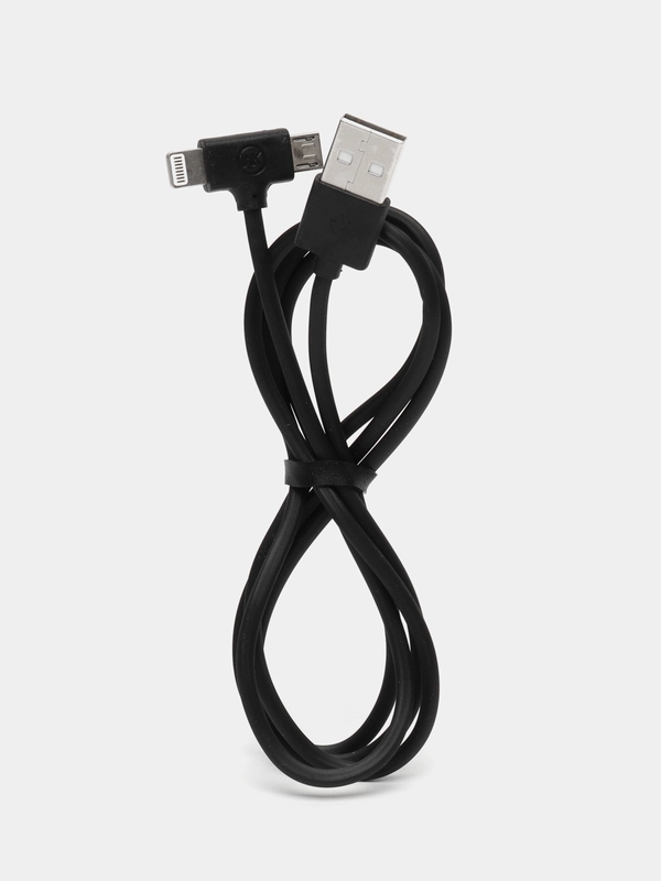 Кабель WK WDC-008 Axe, 2 в 1, с разъемами, Micro USB-Lightning