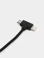 Белый кабель WK WDC-008 Axe, 2 в 1, с разъемами, Micro USB-Lightning