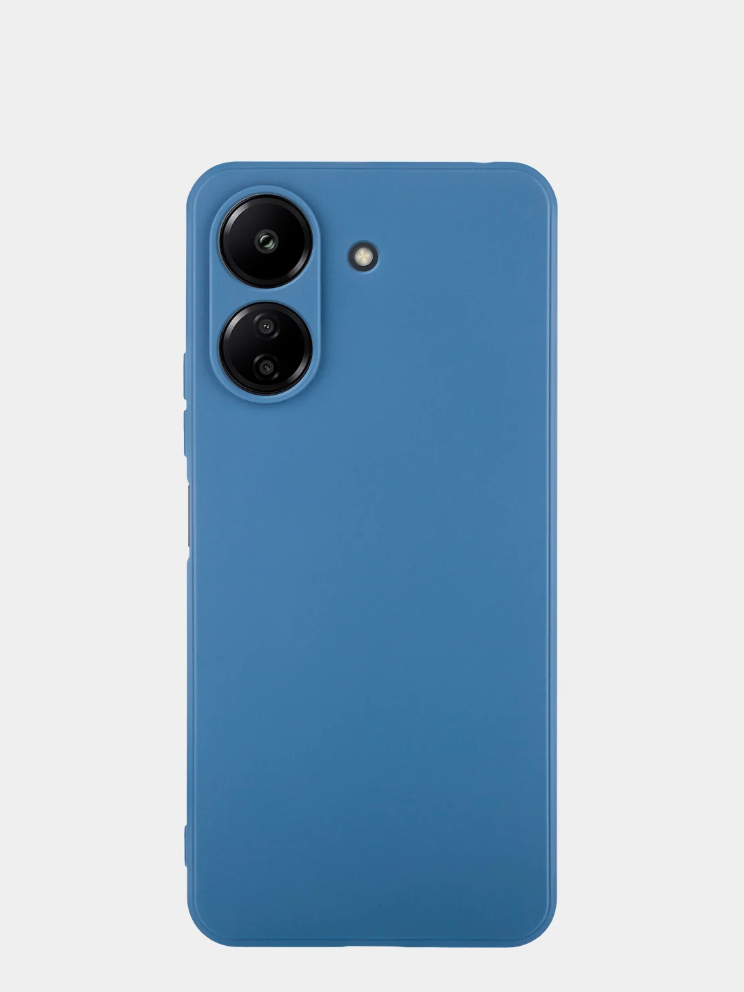 Синий чехол для Poco C65, Xiaomi Redmi 13C матовый/прозрачный BROSCORP силиконовый, защита камер