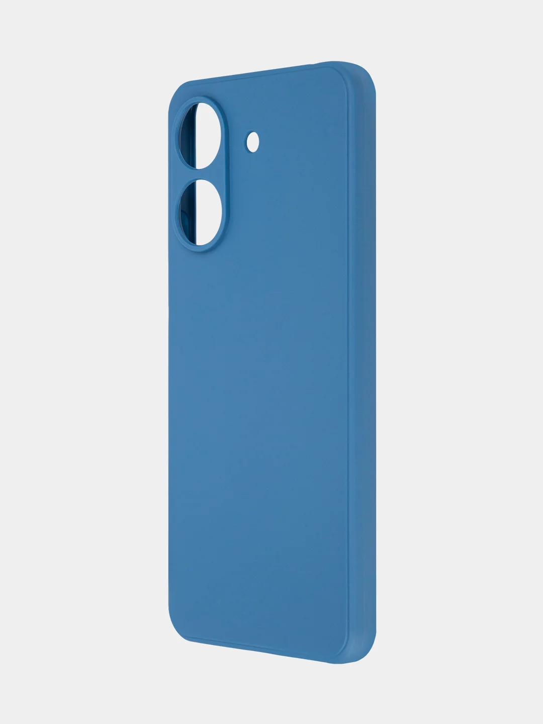 Синий чехол для Poco C65, Xiaomi Redmi 13C матовый/прозрачный BROSCORP силиконовый, защита камер