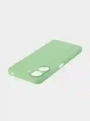 Зеленый чехол для Poco C65, Xiaomi Redmi 13C матовый/прозрачный BROSCORP силиконовый, защита камер