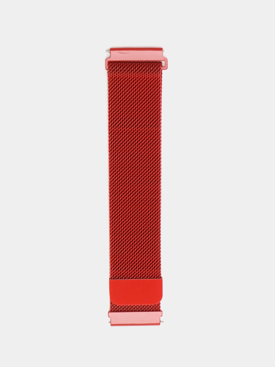 Красный стальной ремешок "Миланская Петля" для Amazfit, Huawei, Haylou, Samsung Galaxy Watch