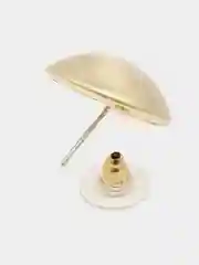 Бежевый серьги винтажные, круглые