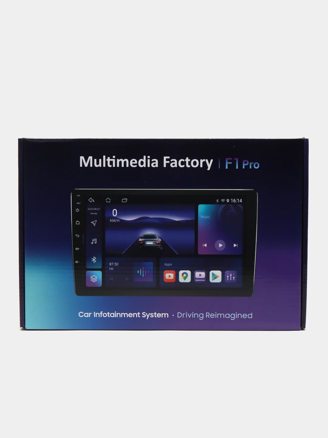 Магнитола 2 DIN, с Android 12, память 2GB/32GB, экран 9", Bluetooth, USB