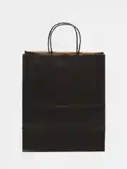 Пакет подарочный крафт, с надписью, 28*24*14